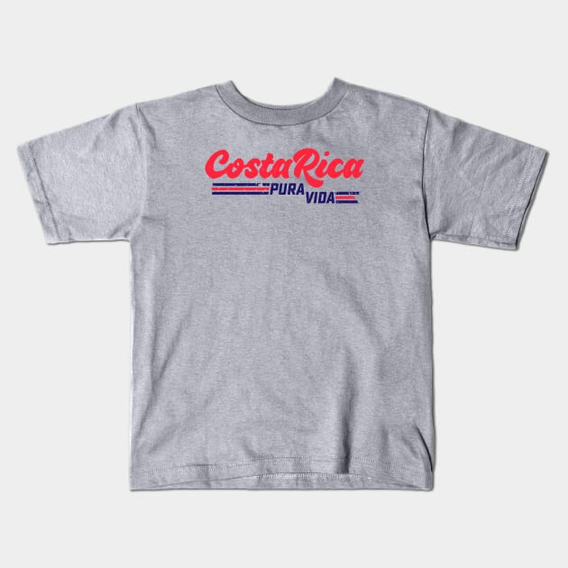 Costa Rica Pura Vida T-shirt Kids T-Shirt by attadesign